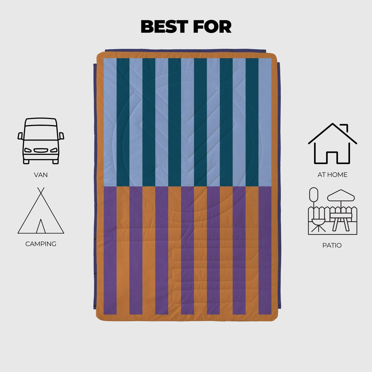 VOITED CloudTouch® Indoor/Outdoor Camping Blanket - Poolside Blankets VOITED