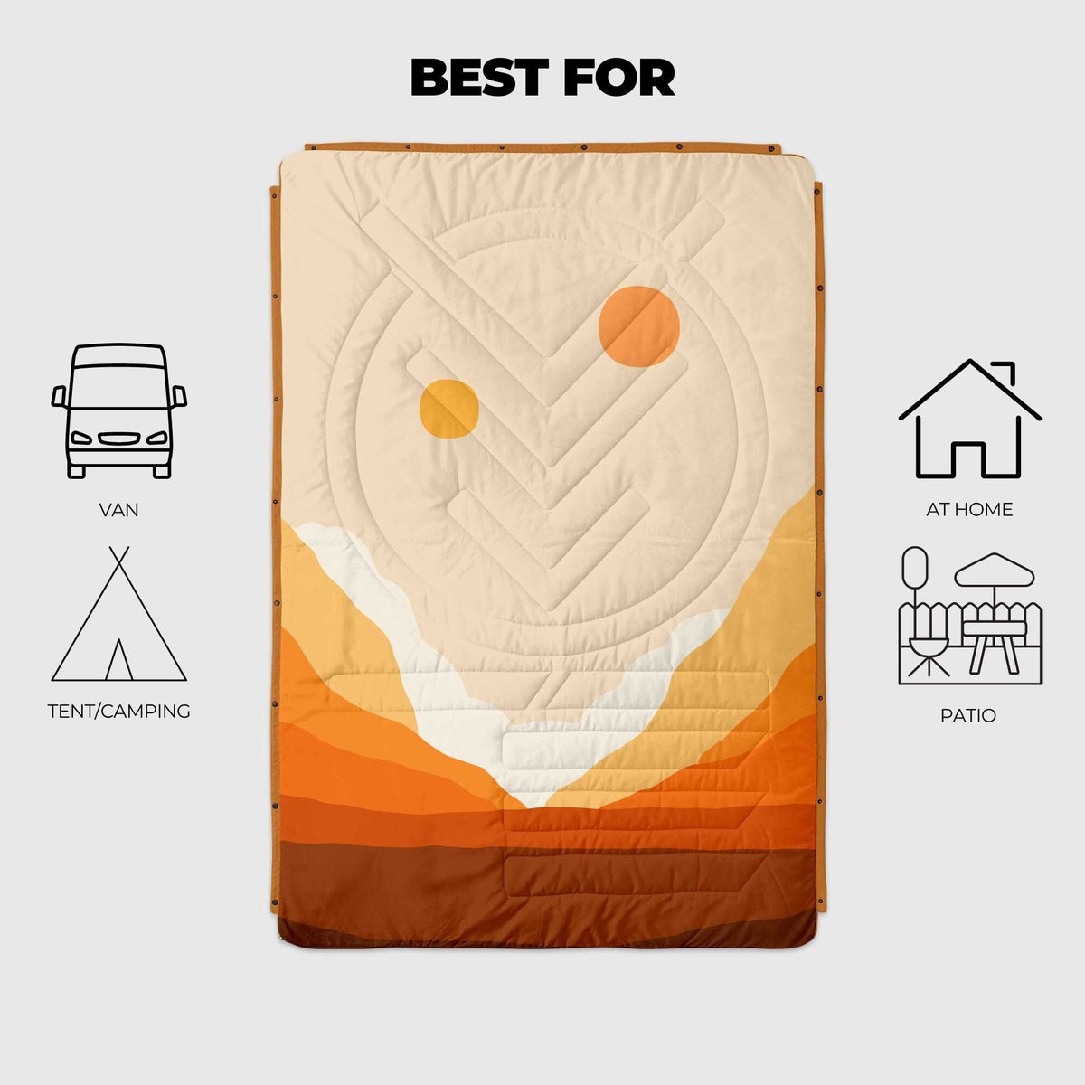 VOITED CloudTouch® Indoor/Outdoor Camping Blanket -Galaxy Blankets VOITED