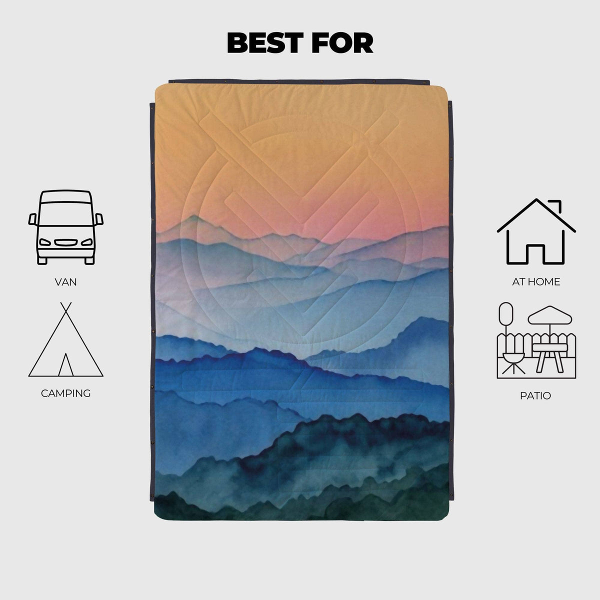 VOITED CloudTouch® Indoor/Outdoor Camping Blanket - Nomadsland Blankets VOITED