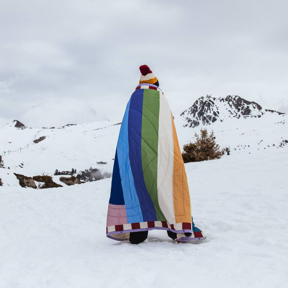 VOITED Fleece Outdoor Camping Blanket - Moon River Blankets VOITED