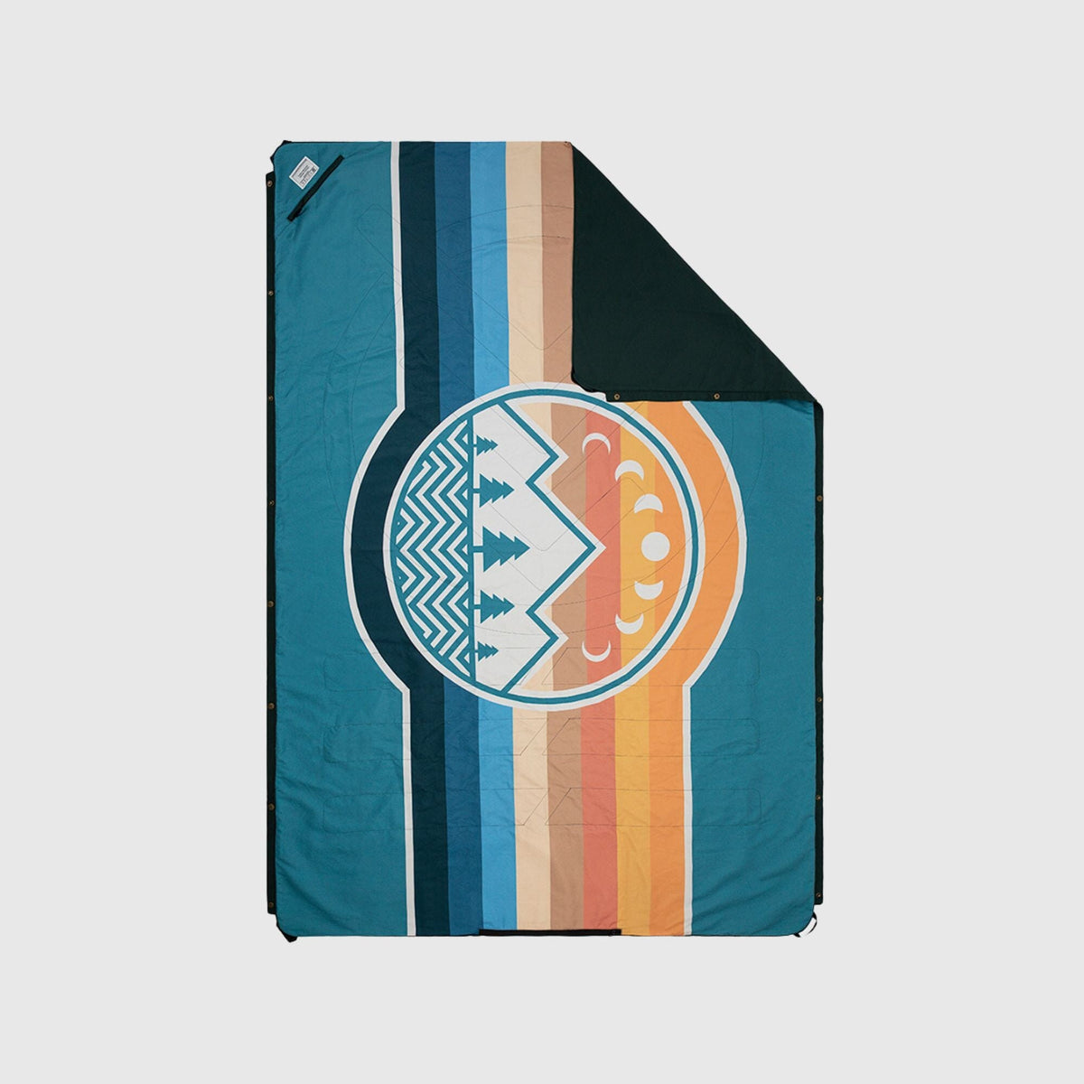 VOITED Original Picnic & Beach Blanket - Blue Lagoon /Green Gabels Blankets VOITED