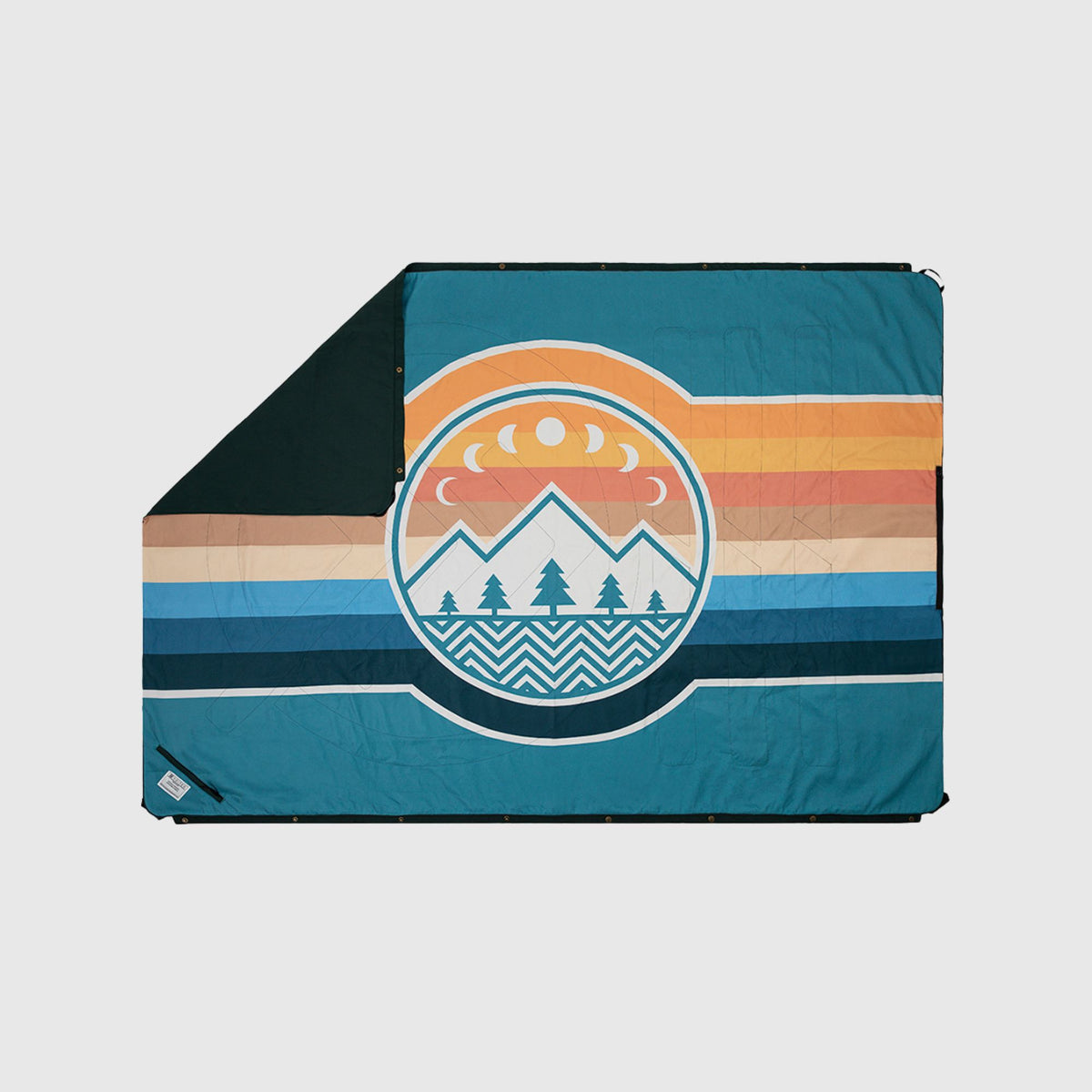 VOITED Original Picnic & Beach Blanket - Blue Lagoon /Green Gabels Blankets VOITED