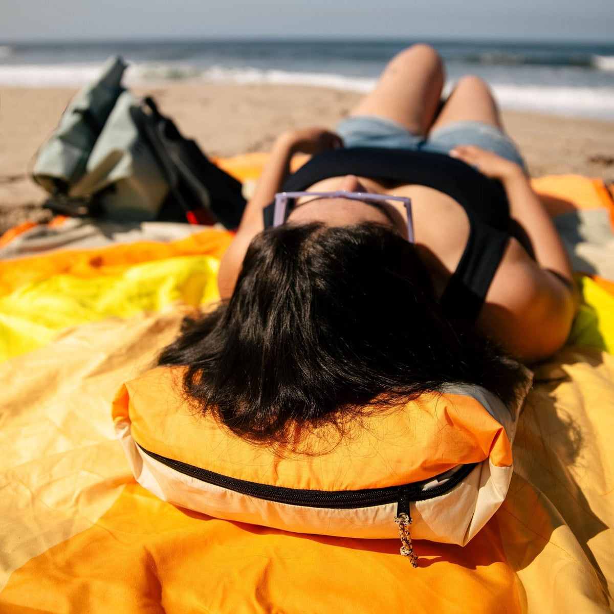 VOITED Compact Picnic & Beach Blanket - Sunscape / Dusty Sand Blankets VOITED