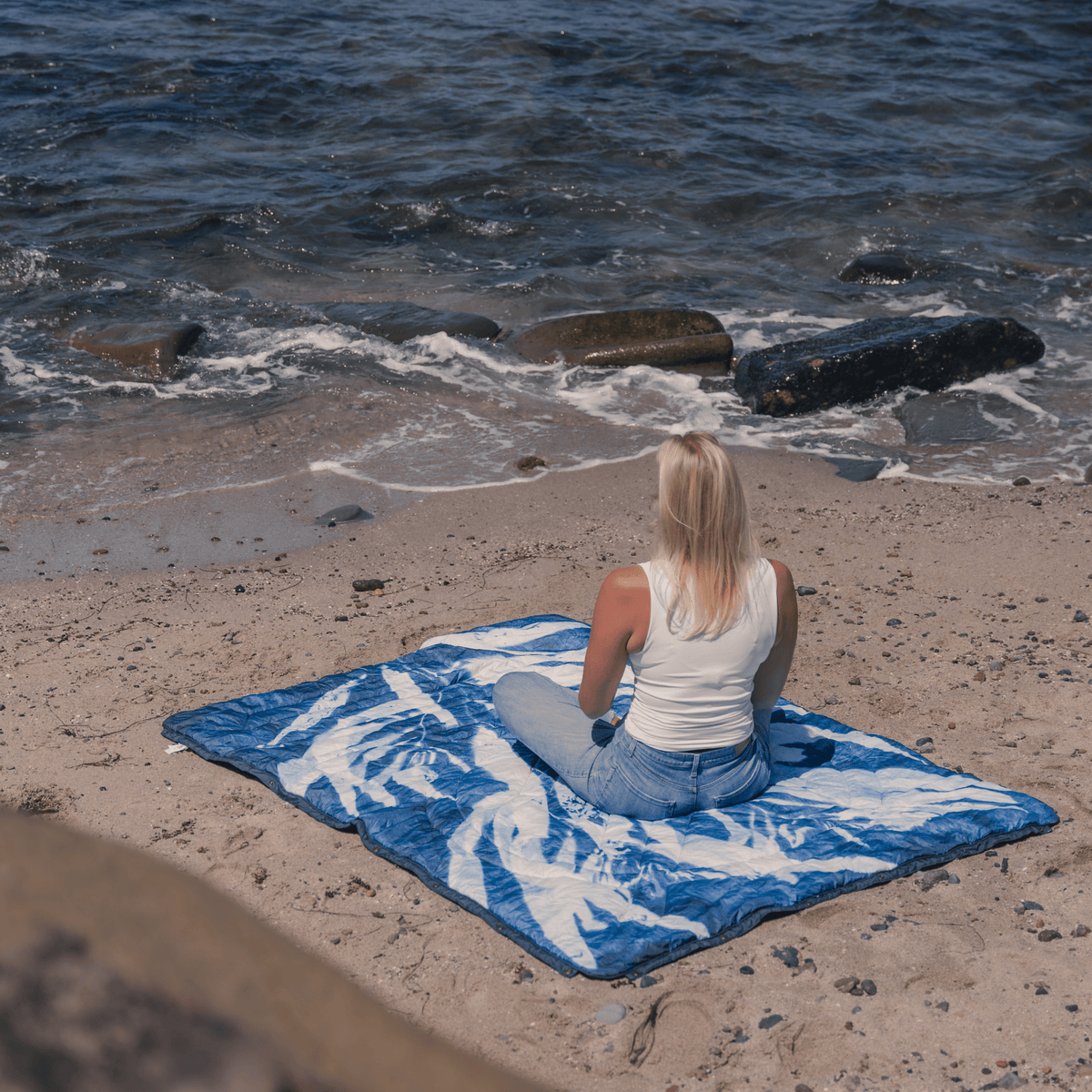 VOITED Recycled Ripstop Outdoor Camping Blanket - Kelp Blankets VOITED