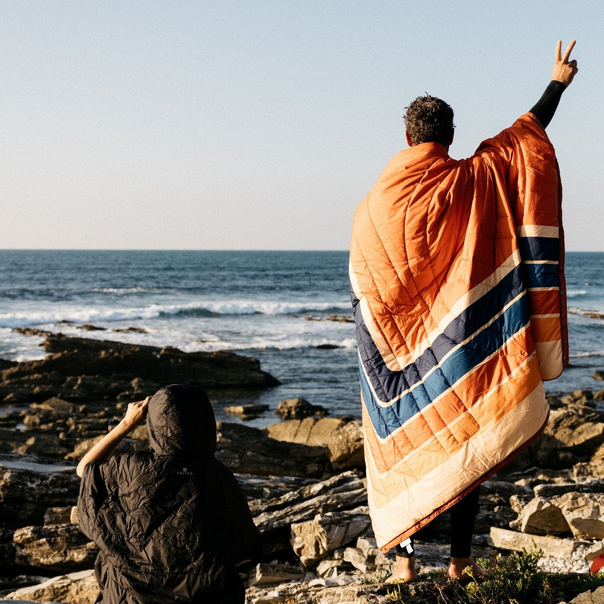 VOITED Recycled Ripstop Outdoor Camping Blanket - V Chevron Blankets VOITED