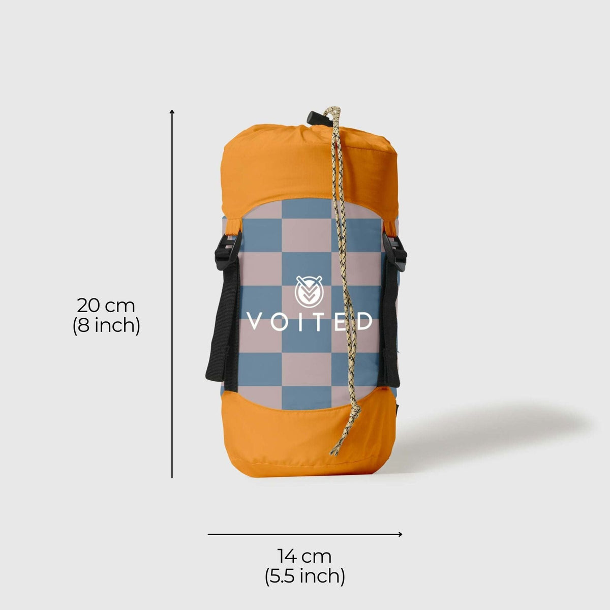 VOITED Recycled Ripstop Travel Blanket - Blue Dancer/Sundial Blankets VOITED