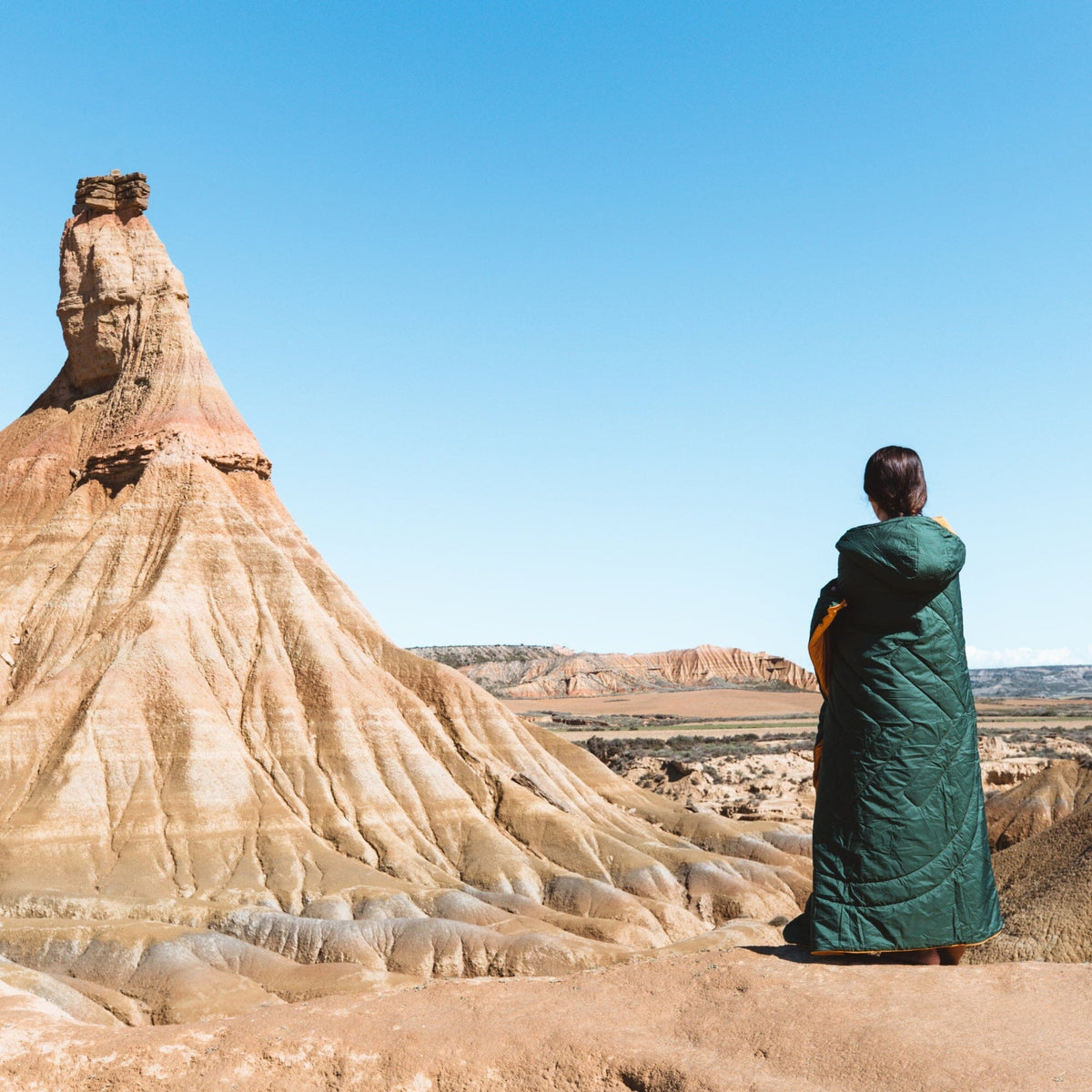 VOITED Recycled Ripstop Travel Blanket - Green Gabels / Dusty Sand Blankets VOITED