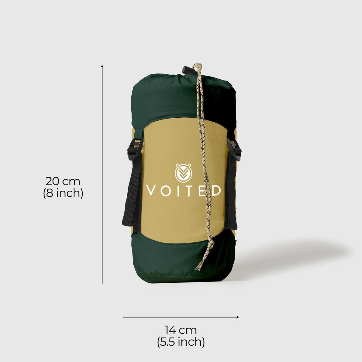 VOITED Recycled Ripstop Travel Blanket - Green Gabels / Dusty Sand Blankets VOITED