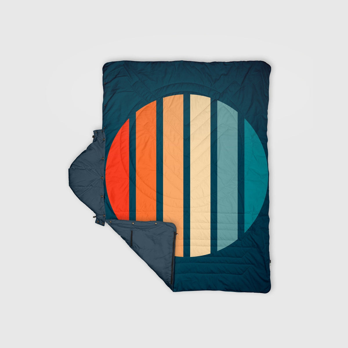 VOITED Recycled Ripstop Travel Blanket - Sunset Stripes Blankets VOITED