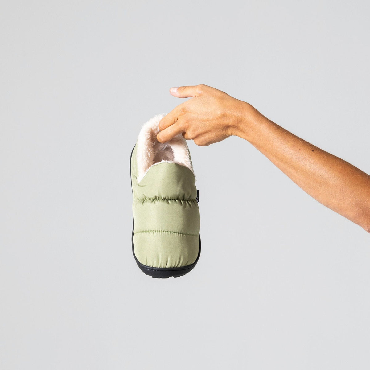 VOITED CloudTouch® Slippers - Lightweight, Indoor/Outdoor Fleece-Lined Camping Slippers - Olive Footwear VOITED