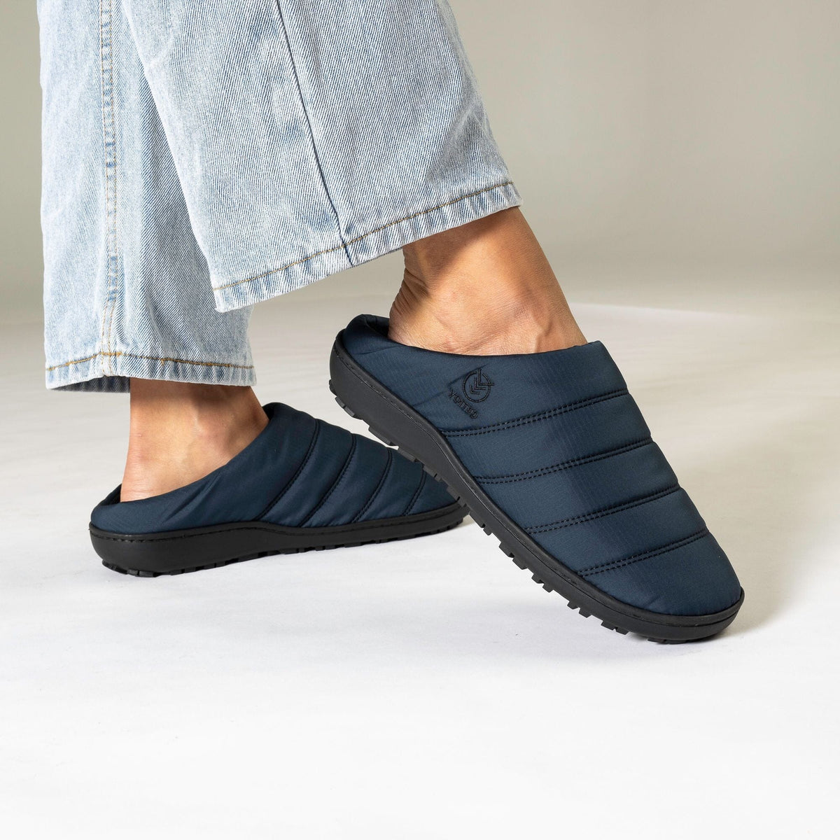 VOITED Soul Slipper - Lightweight, Indoor/Outdoor Camping Slippers - Ocean Navy Footwear VOITED
