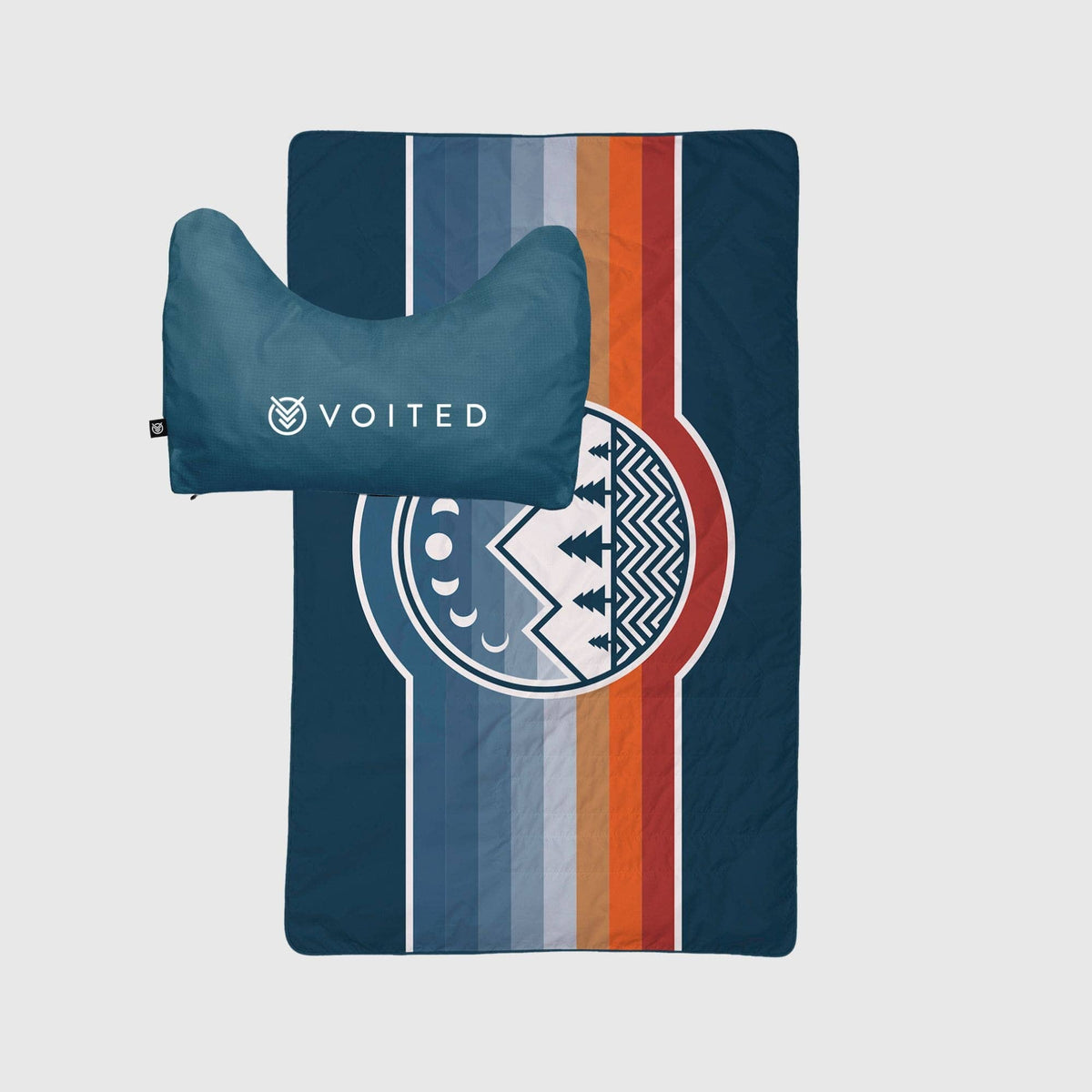 VOITED NeckPack Travel Blanket - Camp Vibes Two Blankets VOITED