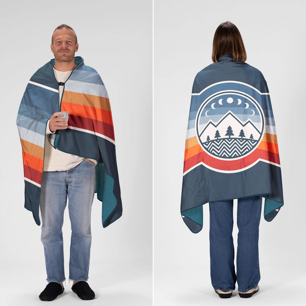 VOITED NeckPack Travel Blanket - Camp Vibes Two Blankets VOITED
