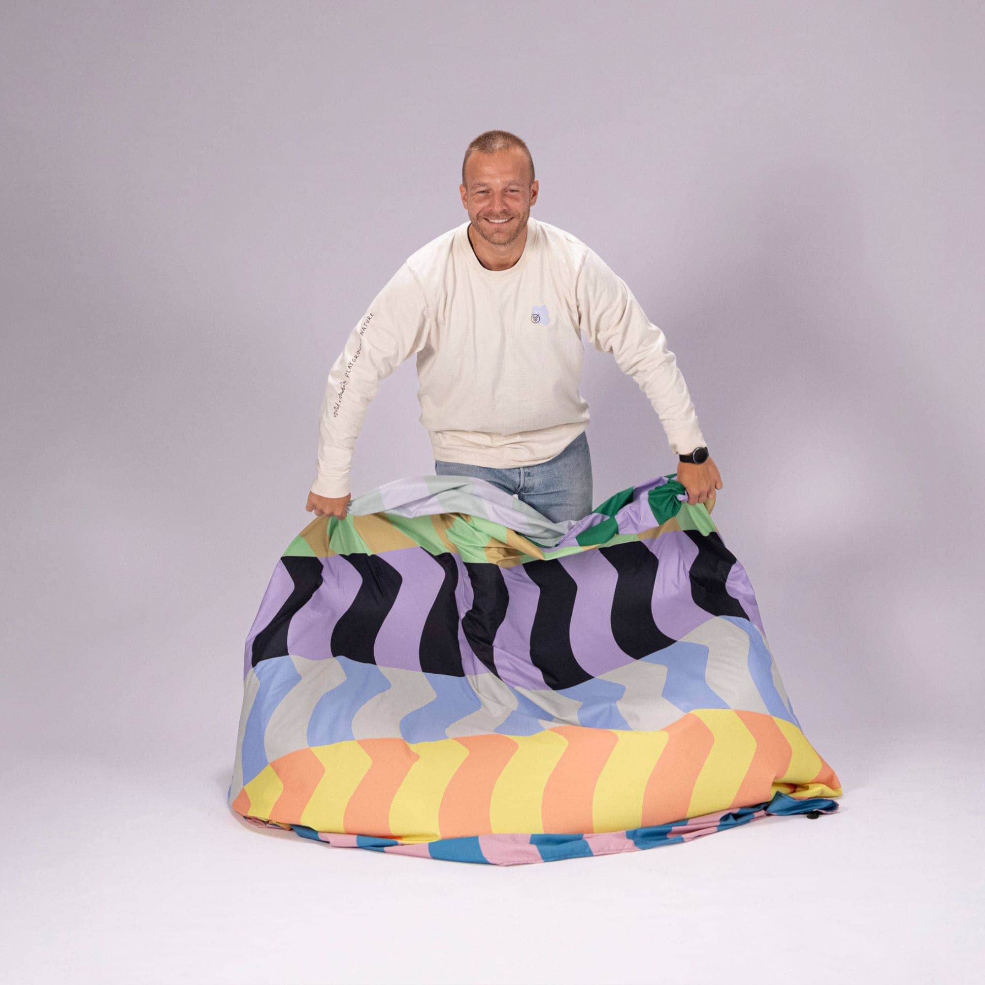 その他 WIND AND SEA  SWEAT BLANKET Tidepool Watercolor Large Cloud Blanket - Little Sleepies