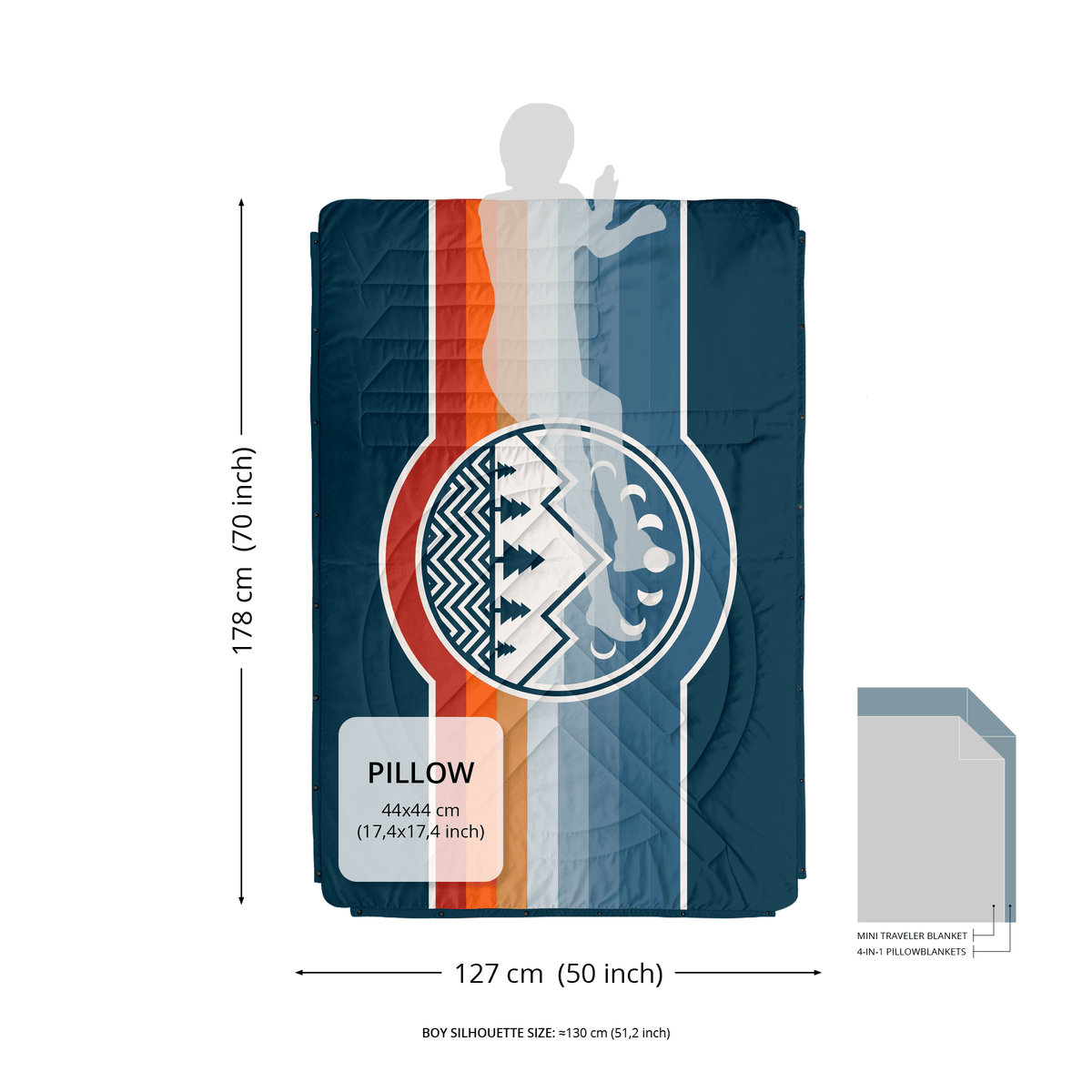 VOITED Mini Traveler Indoor / Outdoor Camping Blanket - Cheeckers Blankets VOITED