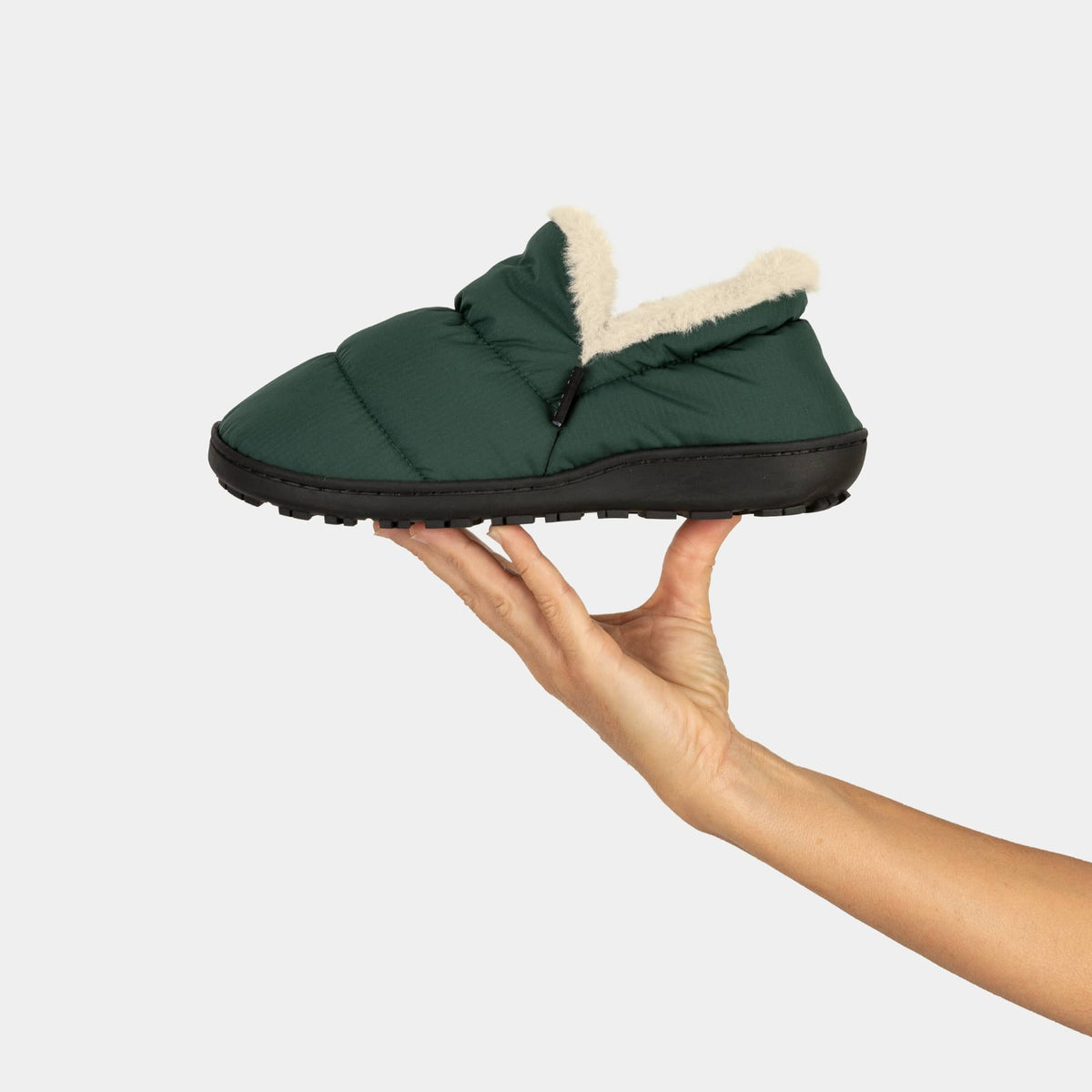 VOITED CloudTouch® Slippers - Lightweight, Indoor/Outdoor Fleece-Lined Camping Slippers - Green Gables Footwear VOITED