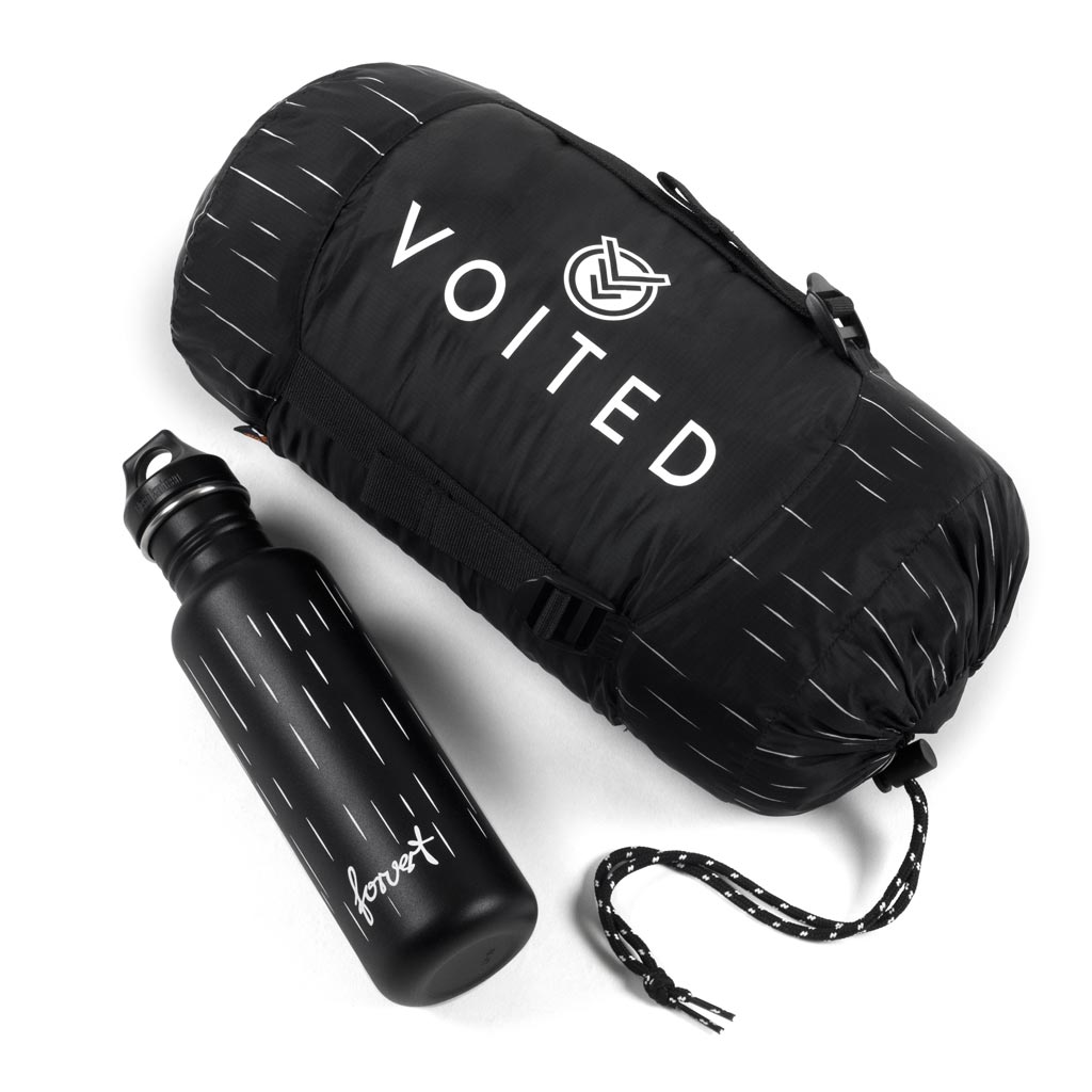 VOITED Forvert x VOITED Black Rain Blanket, Backpack & Bottle Bundle Voited EU