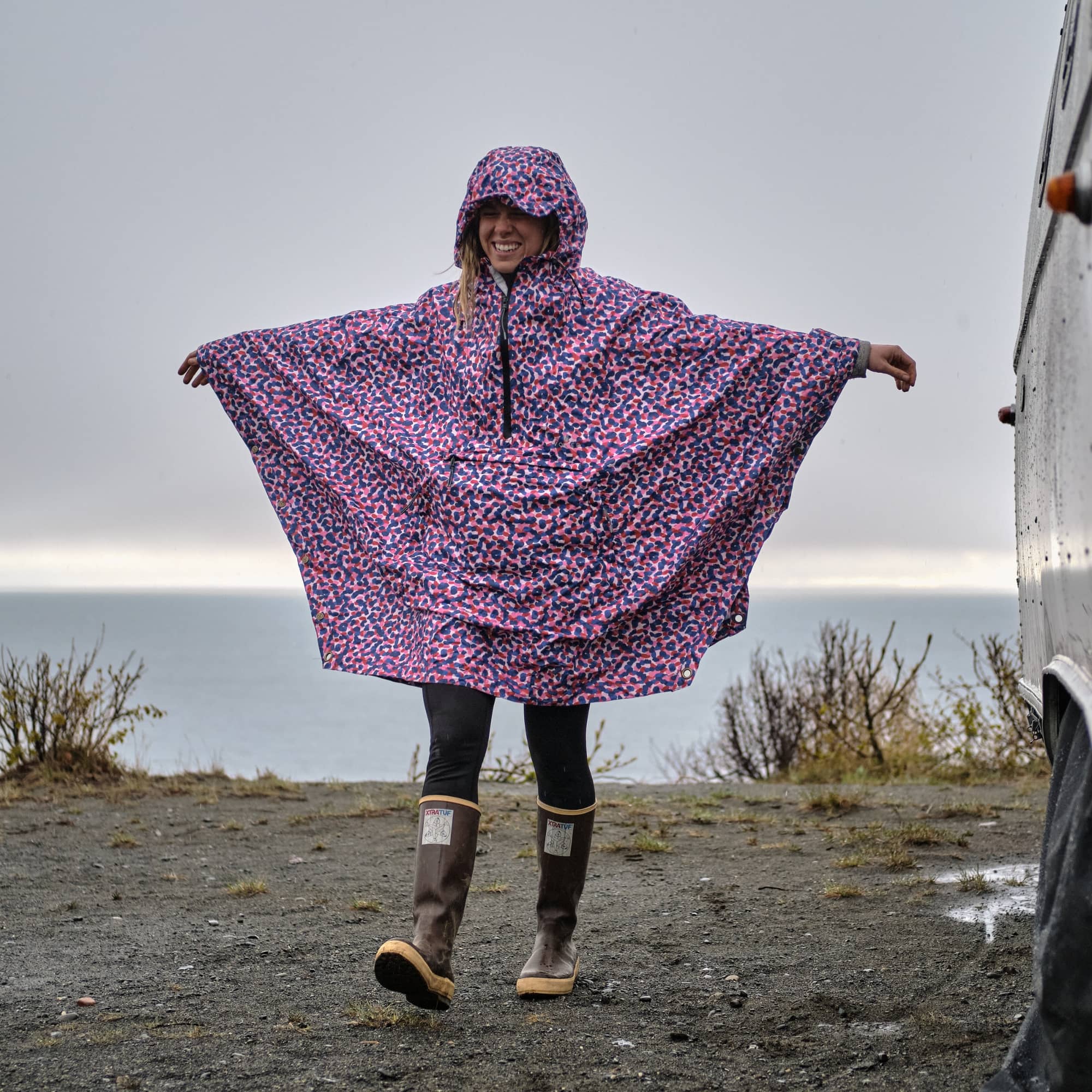 Poncho rain outlet jacket