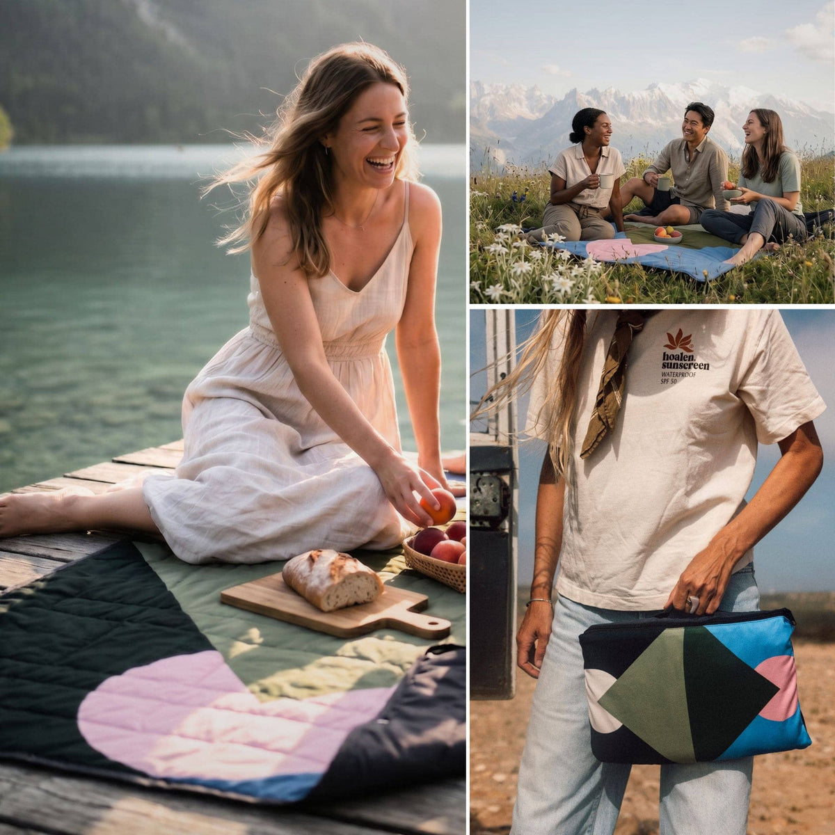 VOITED Compact Picnic & Beach Blanket - Dawntrail Blankets VOITED 