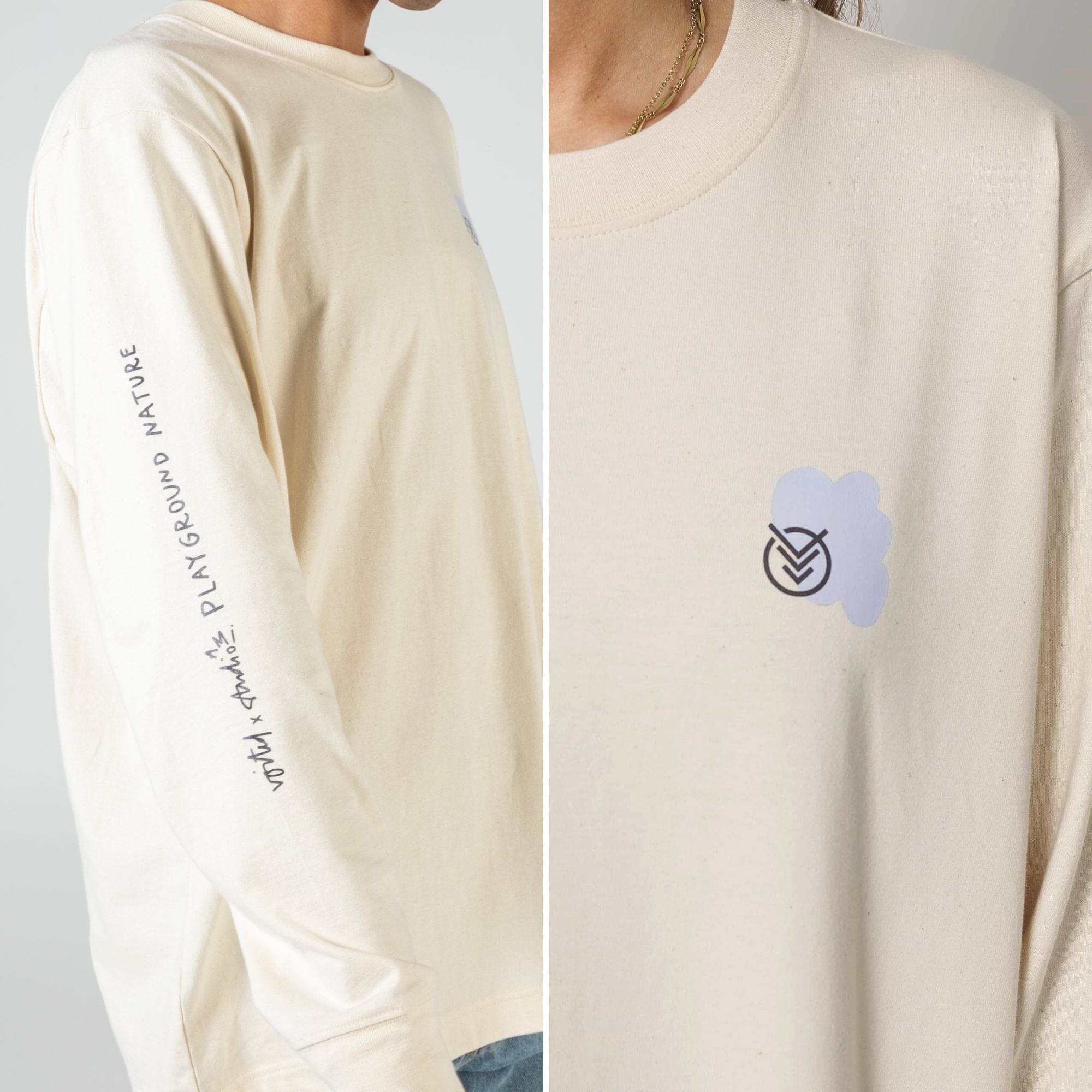【WONDER WONDER】Keso Slim Snap Slit Long Sleeve T-Shirt Campfire Audio 