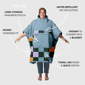 VOITED Trooper Outdoor Premium Poncho-Blanket - Cheeckers Blankets VOITED EU 