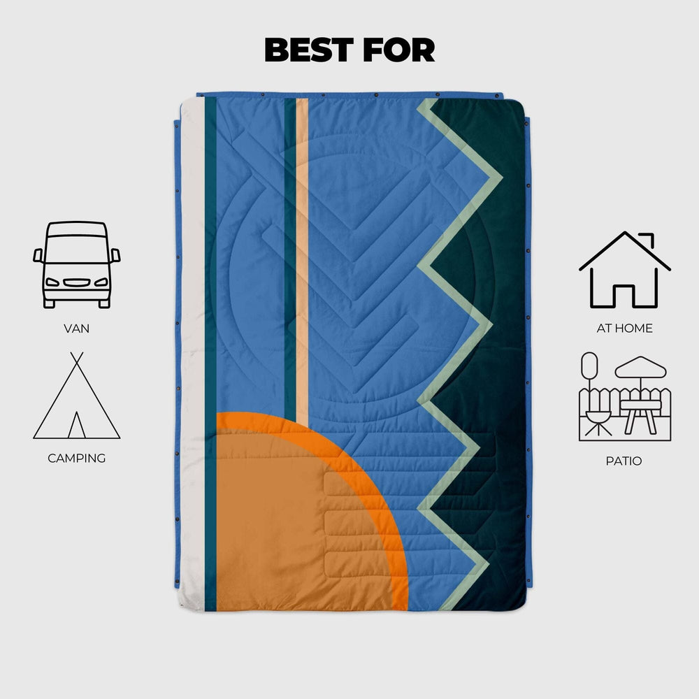 
Couverture de camping VOITED CloudTouch® intérieur/extérieur - Blue Hour
