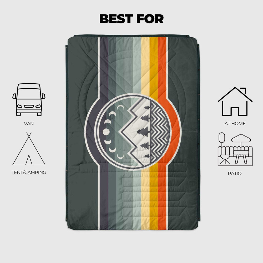 
Couverture de camping VOITED CloudTouch® intérieur/extérieur - Camp Vibes / Greengabel
