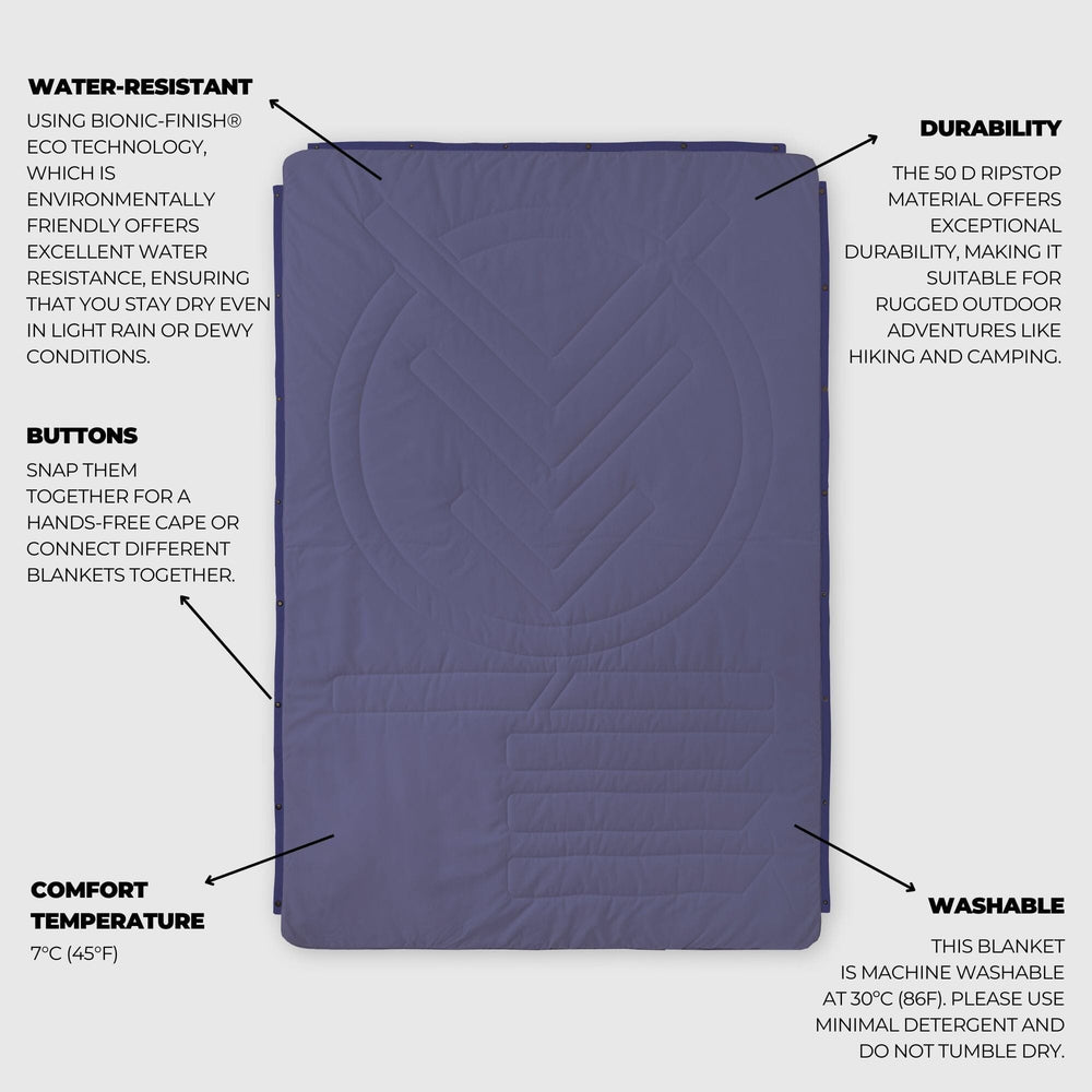 
Couverture de camping VOITED CloudTouch® intérieur/extérieur - Future Dusk
