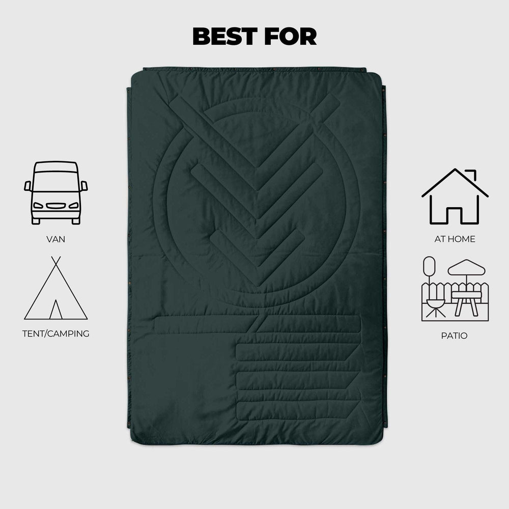 
Couverture de camping VOITED CloudTouch® intérieur/extérieur - Green Gabels
