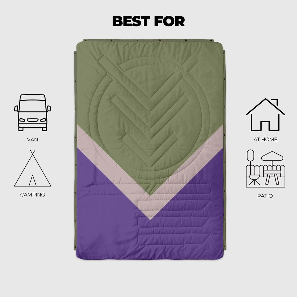 
Couverture de camping VOITED CloudTouch® intérieur/extérieur - Forêt claire
