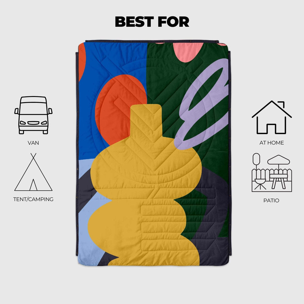 VOITED CloudTouch® Indoor/Outdoor Camping Blanket - Out The Window