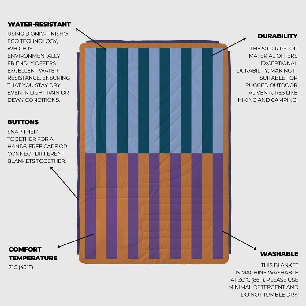 VOITED CloudTouch® Indoor/Outdoor Camping Blanket - Poolside