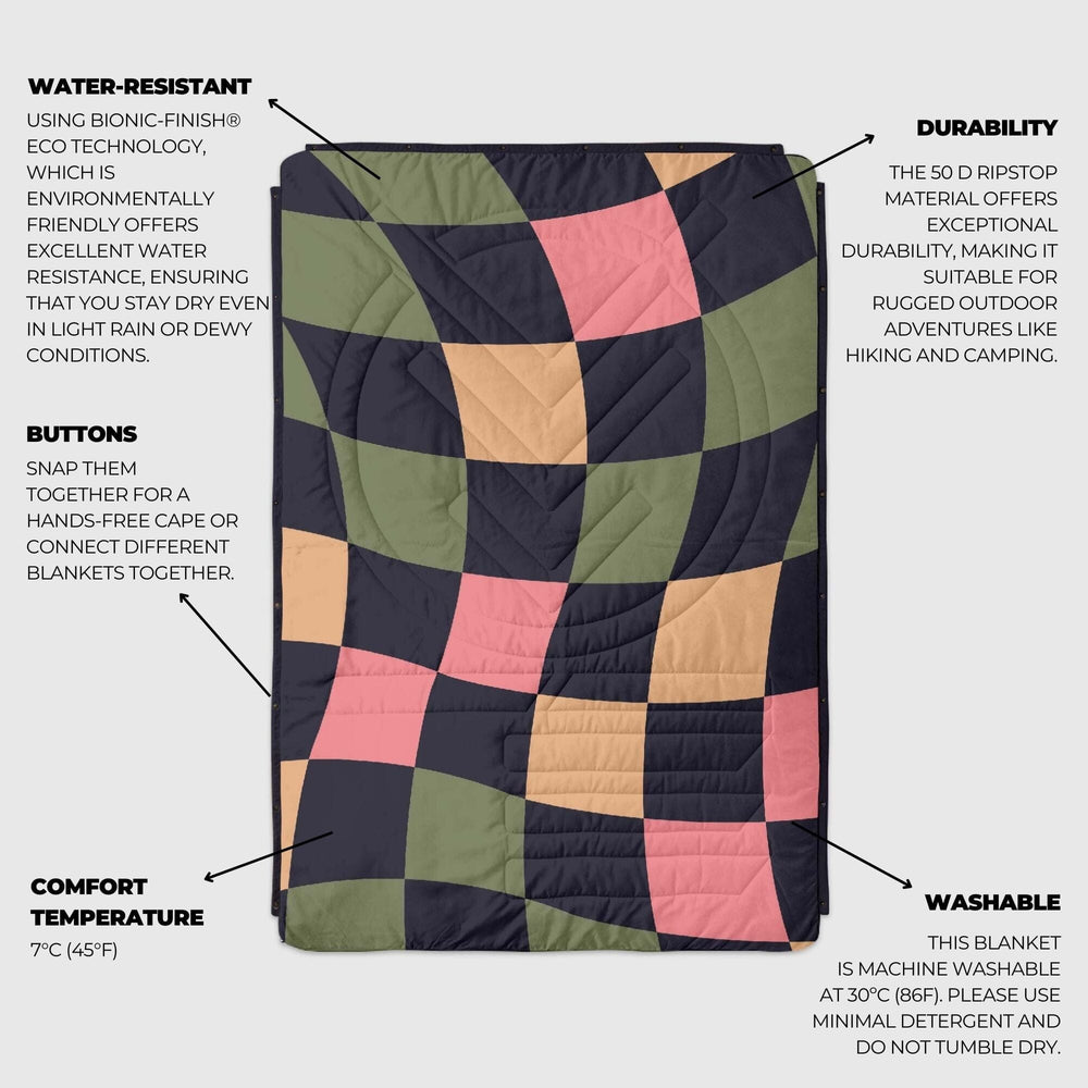 
Couverture de camping VOITED CloudTouch® intérieur/extérieur - Wavecheck

