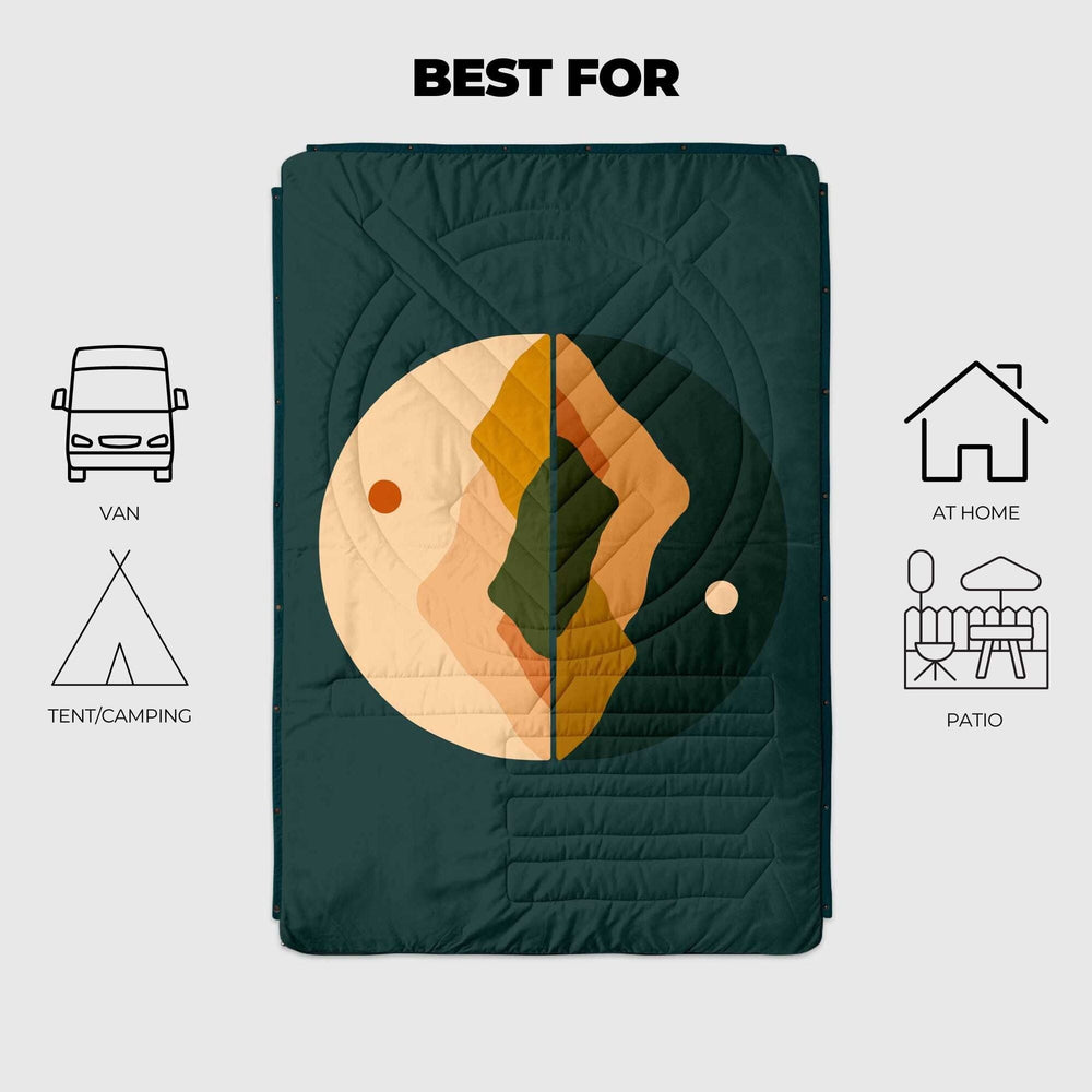 
Couverture de camping VOITED CloudTouch® intérieure/extérieure - Jour & Nuit
