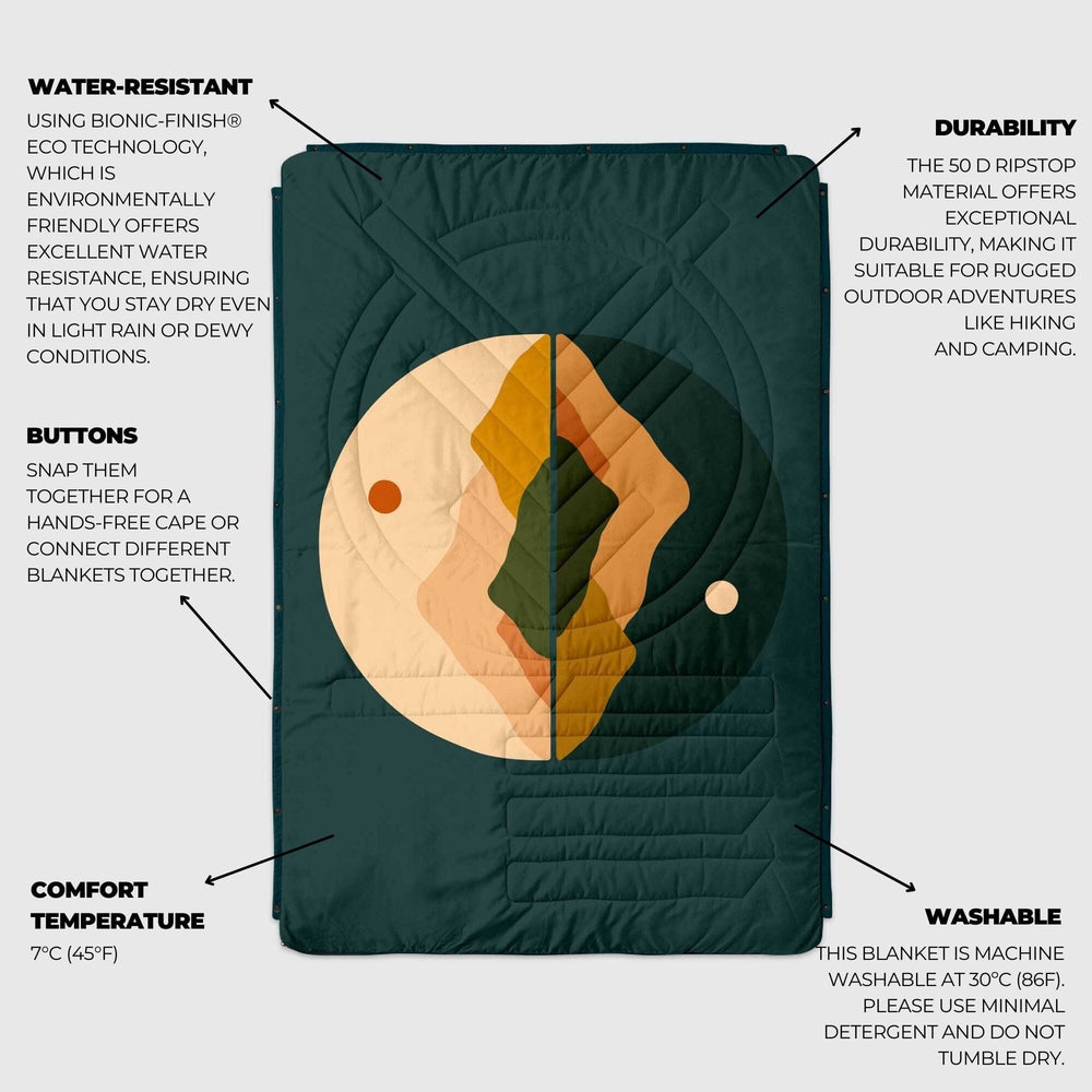 
Couverture de camping VOITED CloudTouch® intérieure/extérieure - Jour & Nuit

