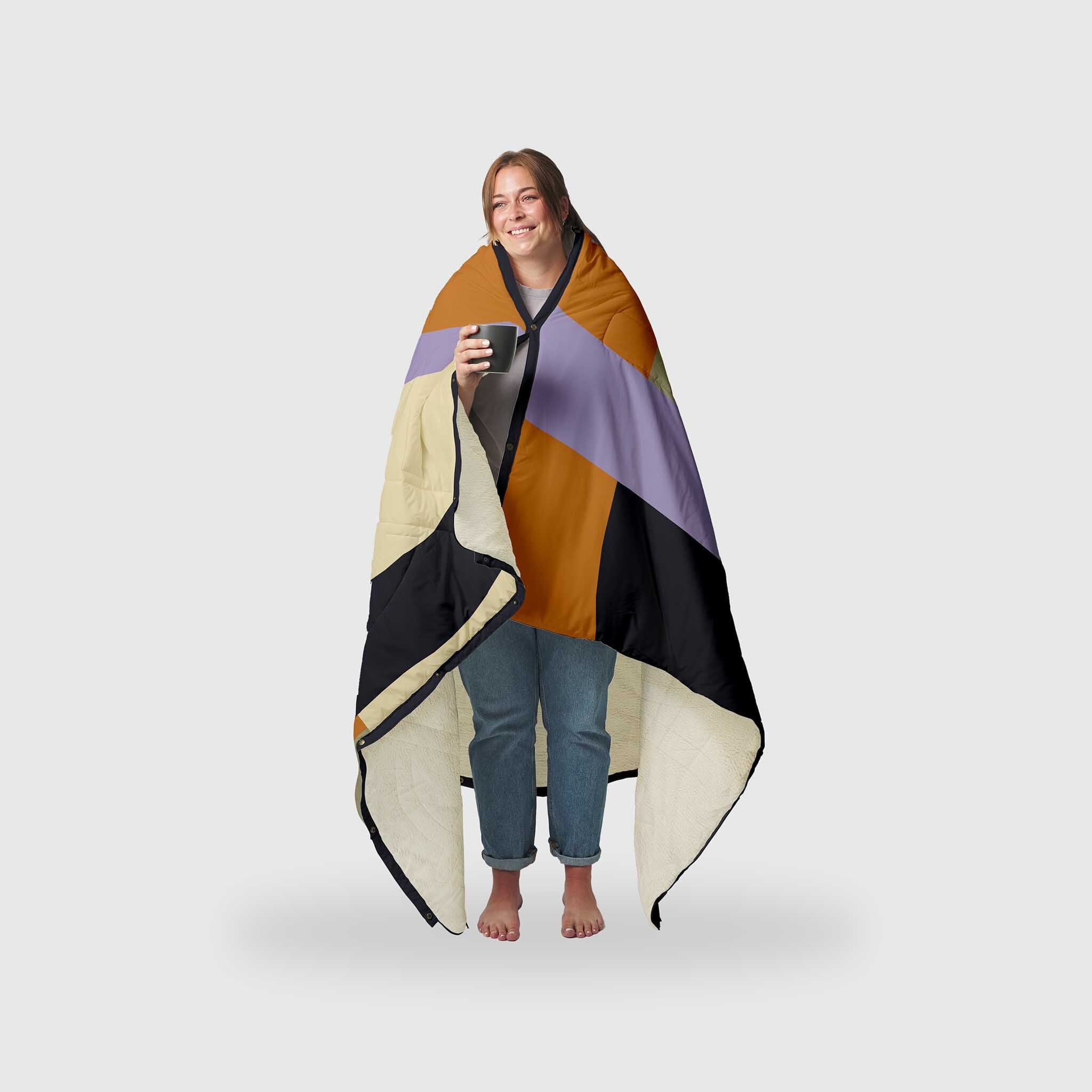 shota　VOITED CLOUD TOUCH  BLANKET VOITED Stay cosy Anywhere: Versatile Warm Blankets - Patch