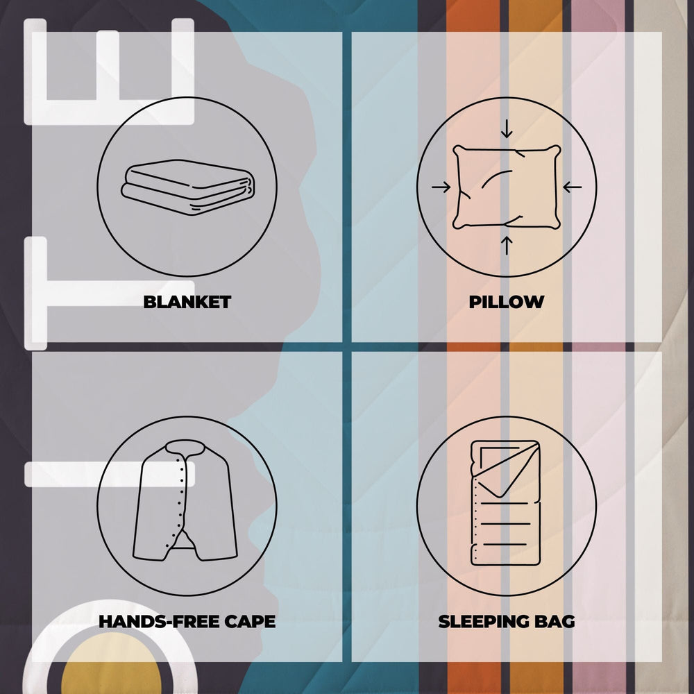 VOITED CloudTouch® Indoor/Outdoor Camping Blanket - Peaks