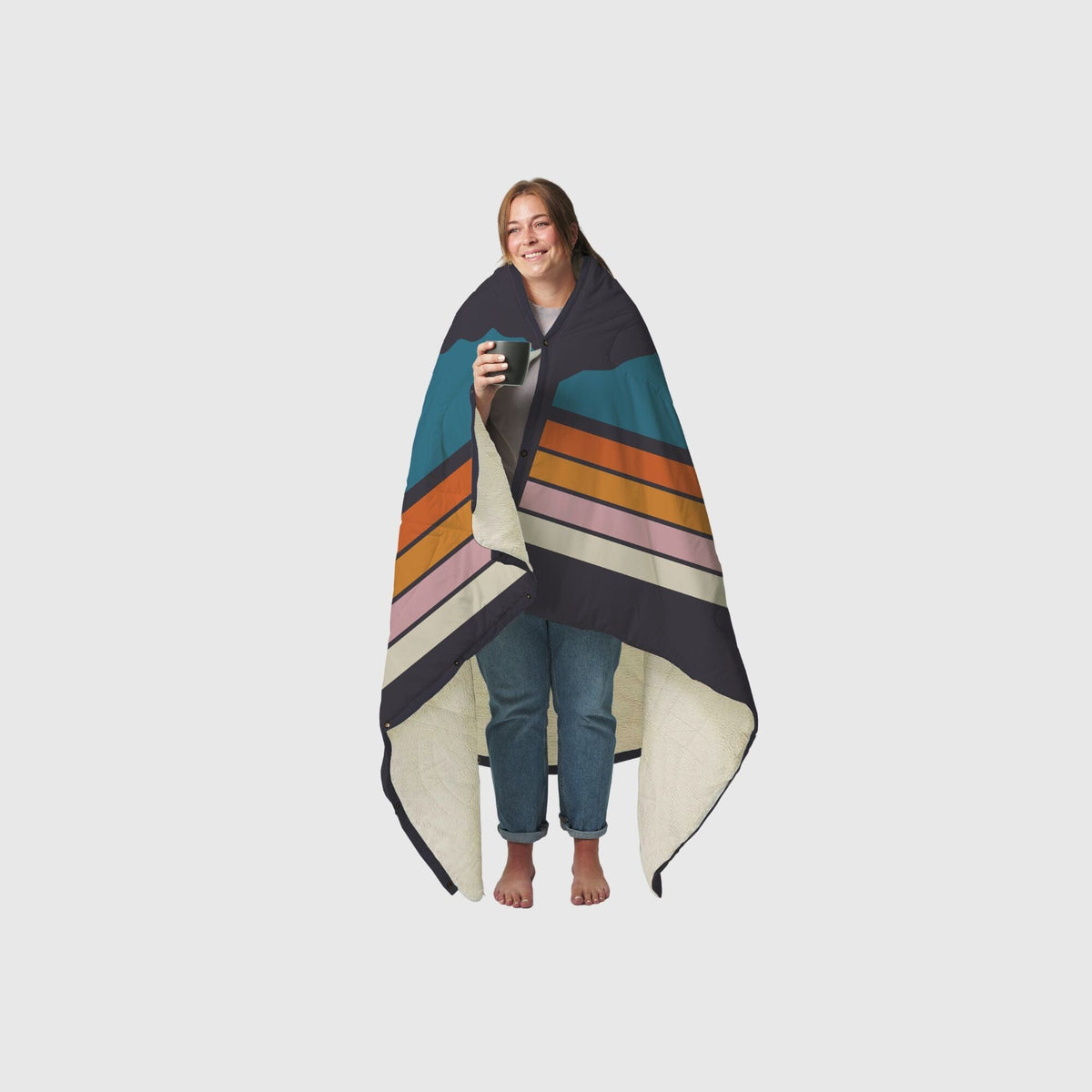 VOITED CloudTouch® Indoor/Outdoor Camping Blanket - Peaks Blankets VOITED 