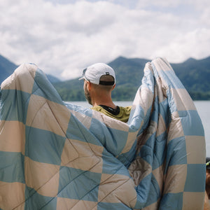VOITED Fleece Outdoor Camping Blanket - Blue Dancer Blankets VOITED 