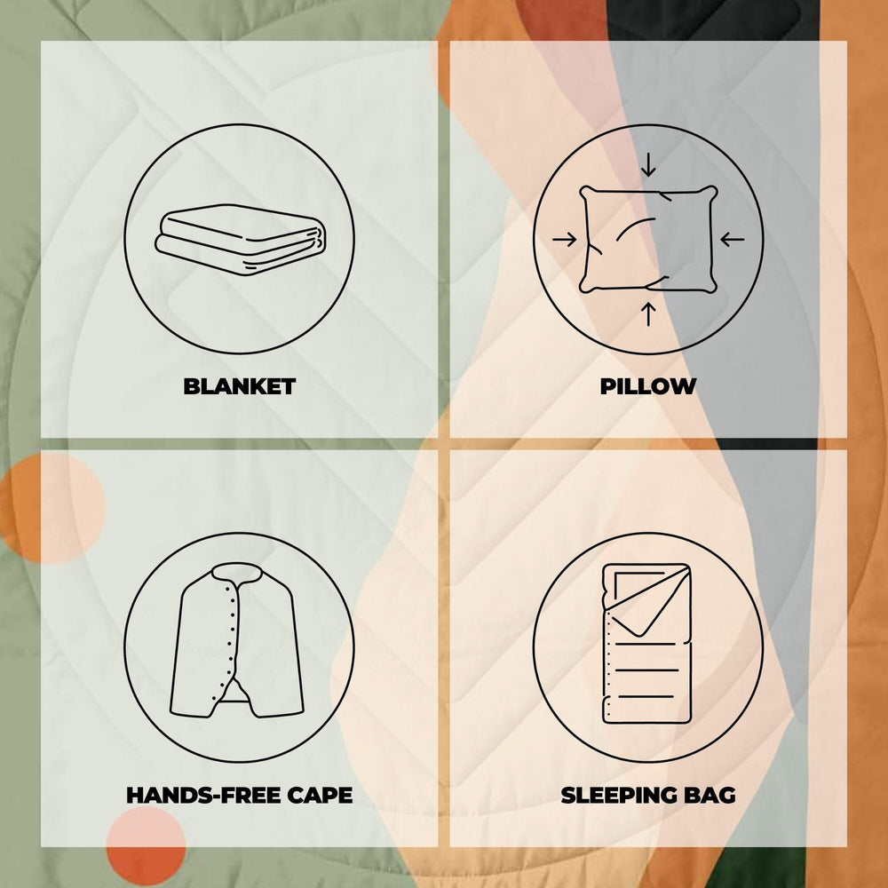 VOITED Fleece Outdoor Camping Blanket - Jasper