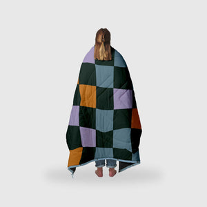 VOITED Fleece Outdoor Camping Blanket - Cheeckers Blankets VOITED 