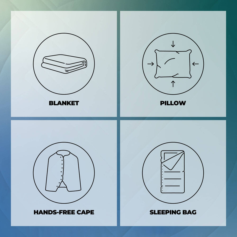 VOITED Fleece Outdoor Campingdeken - Sea Mist