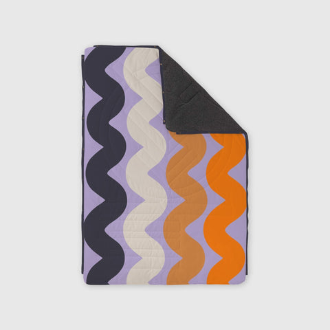 VOITED Fleece Outdoor Camping Blanket - Tide