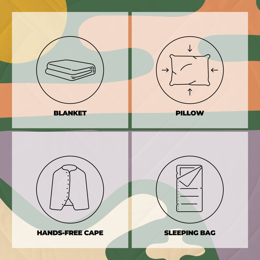 VOITED Mini Traveler Cream Indoor / Outdoor Camping Blanket - Trailbound