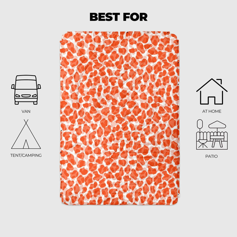 VOITED Mini Traveler Cream Indoor / Outdoor Camping Blanket - Little Leo