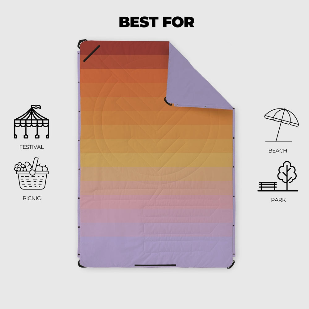 
VOITED Couverture compacte Picnic & Beach - Golden Drift

