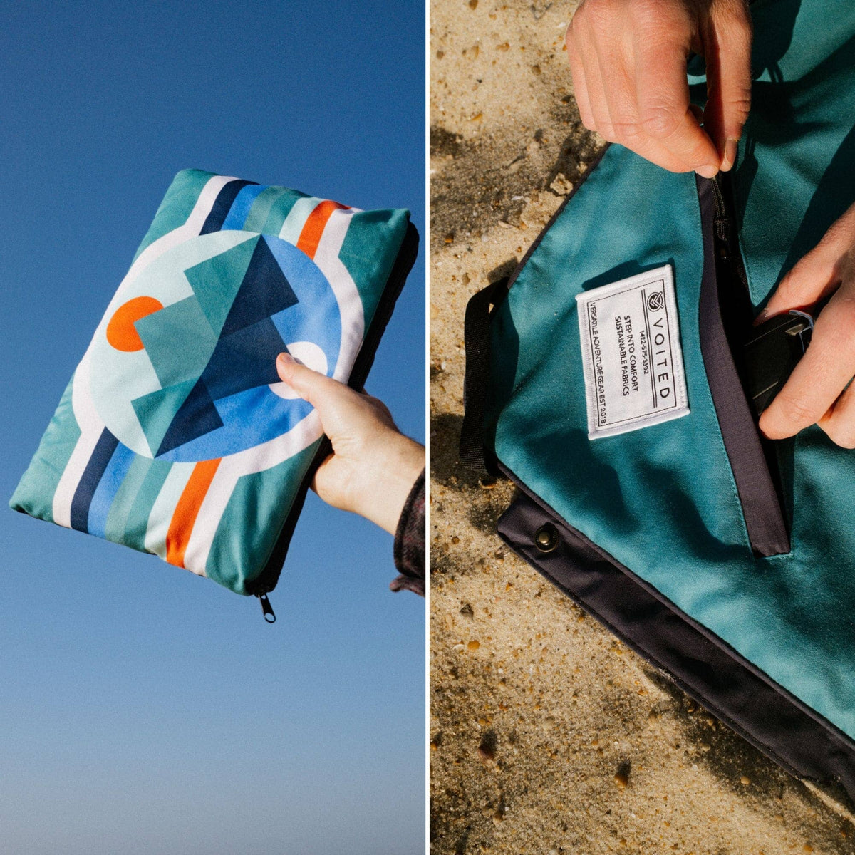 VOITED Compact Picnic & Beach Blanket - Luna Creek Blankets VOITED 