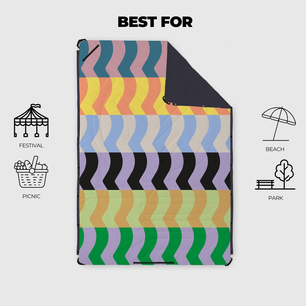 VOITED Compact Picnic & Beach Blanket  - Seacrest