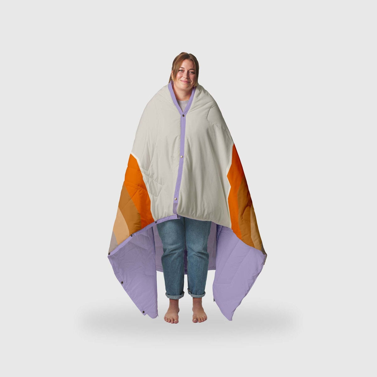 VOITED Recycled Ripstop Outdoor Camping Blanket - Camp Vibes Powder/Lavender Blankets VOITED 