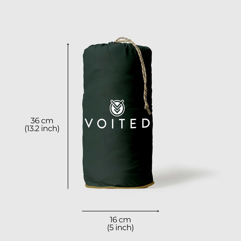 
VOITED Couverture de camping extérieure en Ripstop recyclé - Green Gabels / Dusty Sand
